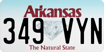 AR license plate 349VYN