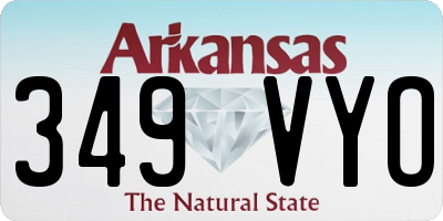 AR license plate 349VYO