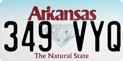 AR license plate 349VYQ