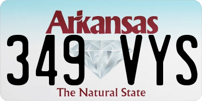 AR license plate 349VYS