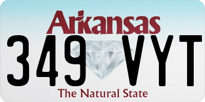 AR license plate 349VYT