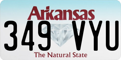 AR license plate 349VYU