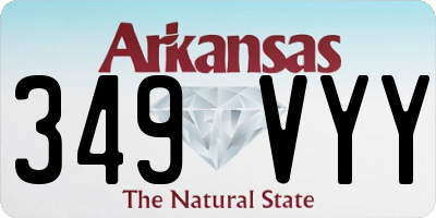AR license plate 349VYY