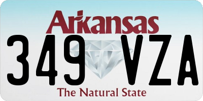 AR license plate 349VZA