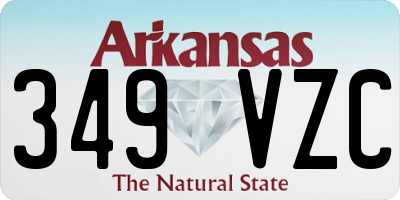 AR license plate 349VZC