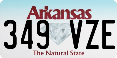 AR license plate 349VZE