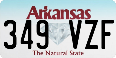 AR license plate 349VZF