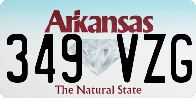 AR license plate 349VZG