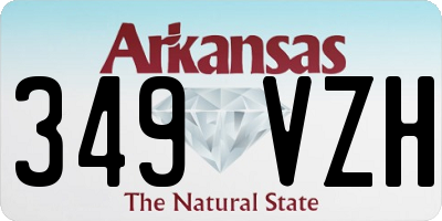 AR license plate 349VZH