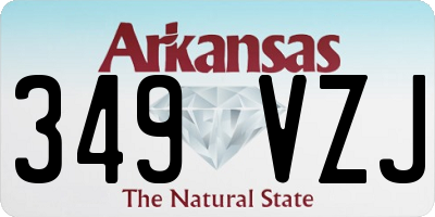 AR license plate 349VZJ