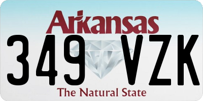 AR license plate 349VZK