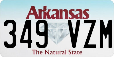 AR license plate 349VZM