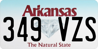 AR license plate 349VZS