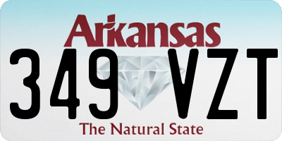 AR license plate 349VZT