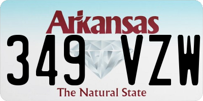 AR license plate 349VZW