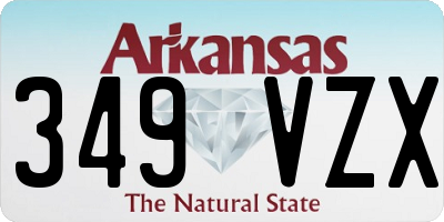 AR license plate 349VZX