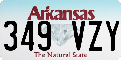 AR license plate 349VZY