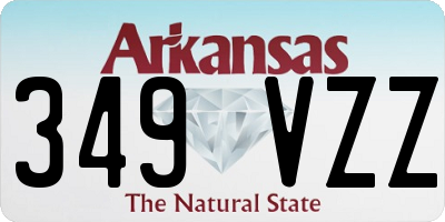 AR license plate 349VZZ