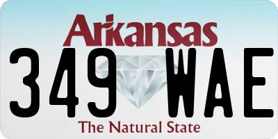 AR license plate 349WAE