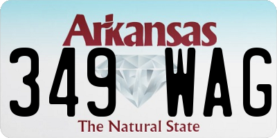 AR license plate 349WAG