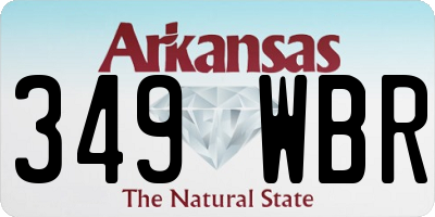 AR license plate 349WBR
