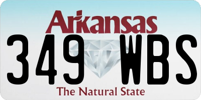 AR license plate 349WBS
