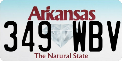 AR license plate 349WBV
