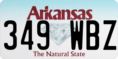AR license plate 349WBZ