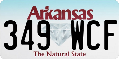 AR license plate 349WCF