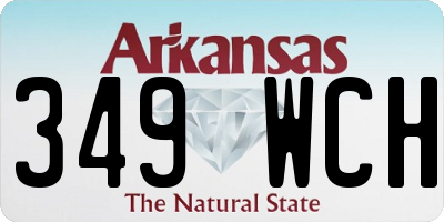 AR license plate 349WCH