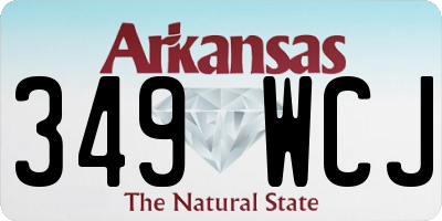 AR license plate 349WCJ