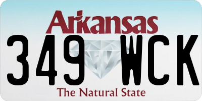 AR license plate 349WCK