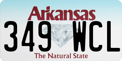 AR license plate 349WCL