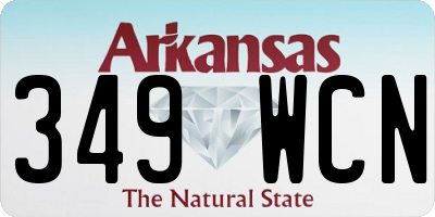 AR license plate 349WCN