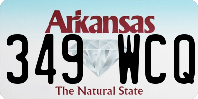 AR license plate 349WCQ