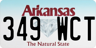 AR license plate 349WCT