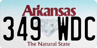 AR license plate 349WDC