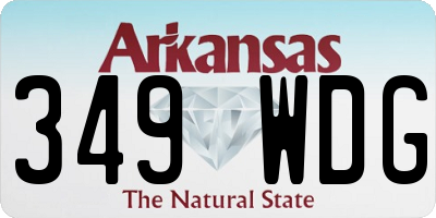 AR license plate 349WDG