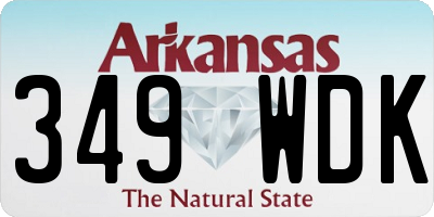AR license plate 349WDK