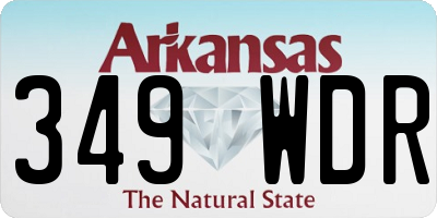 AR license plate 349WDR