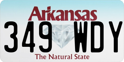 AR license plate 349WDY