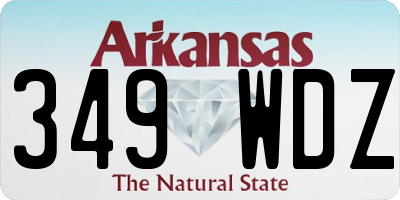 AR license plate 349WDZ