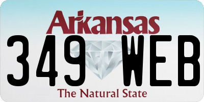 AR license plate 349WEB