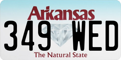 AR license plate 349WED