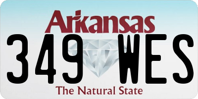 AR license plate 349WES