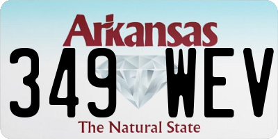 AR license plate 349WEV