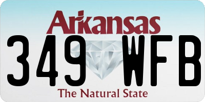 AR license plate 349WFB