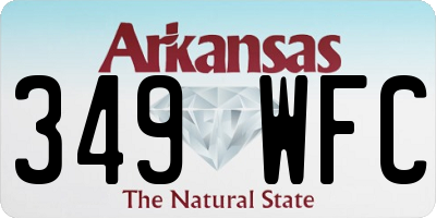 AR license plate 349WFC