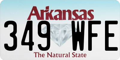 AR license plate 349WFE