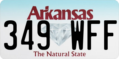 AR license plate 349WFF